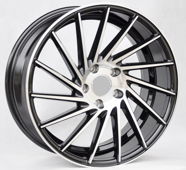 Alu kola Racing Line LU589, 20x8.5 5x120 ET33, černá + leštění