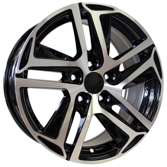 Alu kola Racing Line PG534, 17x7.5 5x108 ET44, černá + leštění