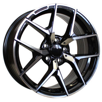 Alu kola Racing Line XE137, 19x9.5 5x112 ET43, černá + leštění