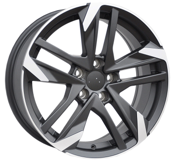 Alu kola Racing Line XE170, 16x7 5x108 ET44, černá matná + leštění