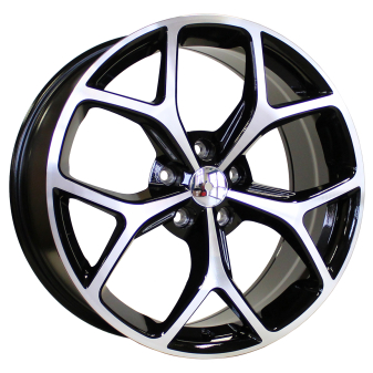 Alu kola Racing Line XE261, 18x8 5x110 ET40, černá + leštění