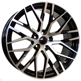Alu kola Racing Line XFE30, 20x9 5x112 ET35, černá + leštění (zátěžová)