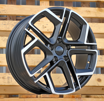 Alu kola Racing Line Y1243, 18x7.5 5x112 ET40, černá matná + leštění