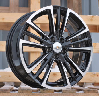 Alu kola Racing Line Y1257, 17x7 5x100 ET47, černá + leštění