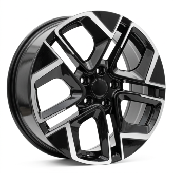 Alu kola Racing Line Y1258, 18x7.5 5x112 ET51, černá + leštění