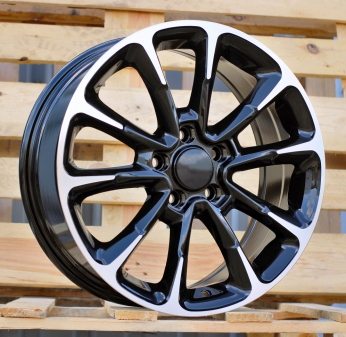 Alu kola Racing Line Y1281, 17x7 5x110 ET40, černá + leštění