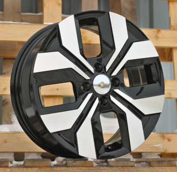 Alu kola Racing Line Y1392, 16x6.5 4x100 ET40, černá + leštění