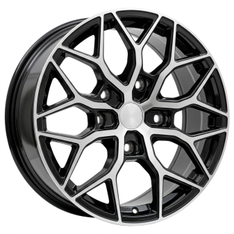 Alu kola Racing Line YF0319, 20x9 5x127 ET40, černá + leštění (zátěžová)