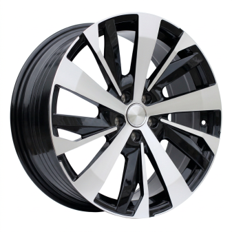 Alu kola Racing Line YF0449, 19x7.5 5x108 ET42, černá + leštění