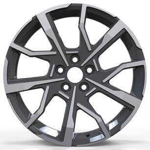 Alu kola Racing Line YF1159, 17x7 5x114.3 ET38, černá + leštění