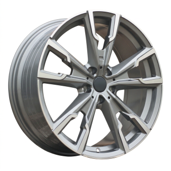 Alu kola Racing Line YF5710, 19x8 5x112 ET46, šedivá + leštění