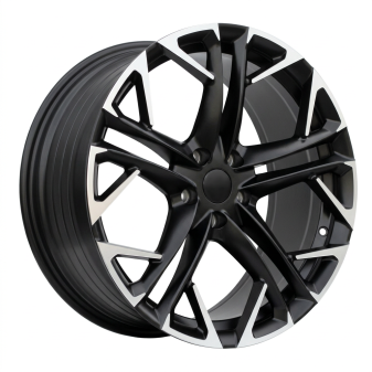Alu kola Racing Line YF5719, 19x8.5 5x112 ET38, černá matná + leštění
