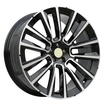 Alu kola Racing Line YF7076, 19x8 5x108 ET42.5, černá + leštění (zátěžová)