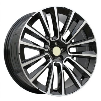 Alu kola Racing Line YF7076, 22x9 5x108 ET38.5, černá + leštění (zátěžová)