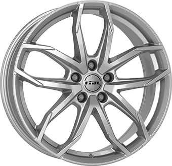 Alu kola RIAL LUCCA, 18x8 5x112 ET39, stříbrná