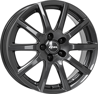 Alu kola RIAL MILANO, 16x6.5 4x100 ET40, titanová