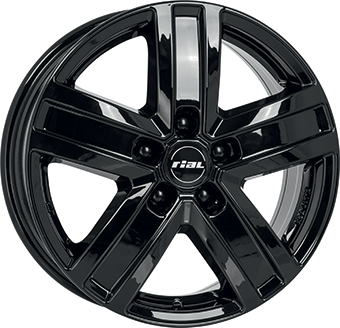 Alu kola RIAL TRANSPORTER 5, 16x6.5 5x114.3 ET48, černá lesklá (zátěžová)