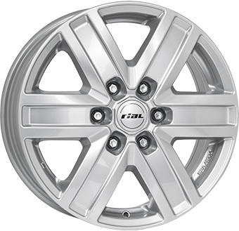 Alu kola RIAL TRANSPORTER 6, 17x7 6x120 ET50, stříbrná (zátěžová)