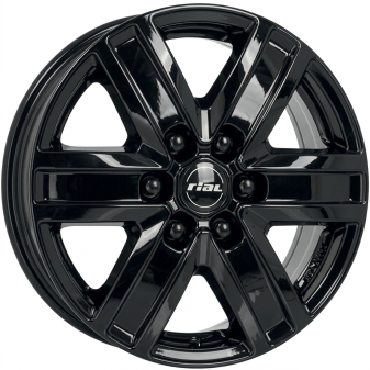 Alu kola RIAL TRANSPORTER 6, 16x6.5 6x120 ET50, černá lesklá (zátěžová)