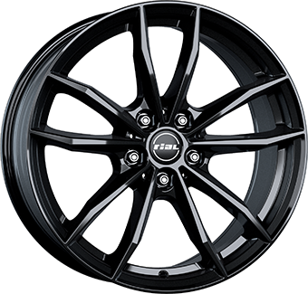 Alu kola RIAL X12, 17x7 5x112 ET47, černá lesklá
