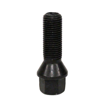 Šrouby na kola M14x1,5x35mm černé, kužel, klíč 17