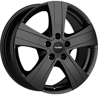Alu kola SUPER METAL HAMMER, 16x6.5 5x130 ET65, černá matná (zátěžová)