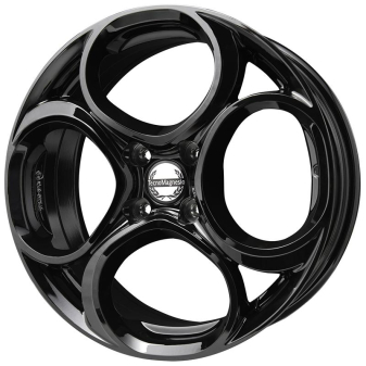 Alu kola TecnoMagnesio JUNIOR 4, 18x7 4x108 ET35, černá lesklá