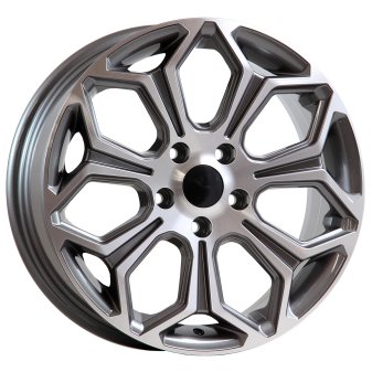 Alu kola AGT 16263, 16x6.5 5x108 ET45, šedivá + leštění