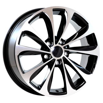 Alu kola AGT 17031, 17x7 5x114.3 ET40, černá + leštění