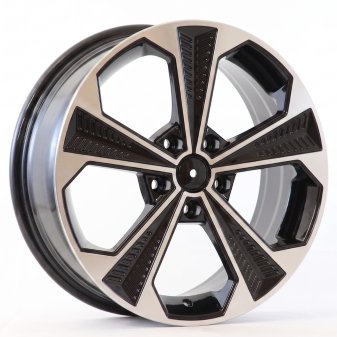 Alu kola AGT 17062, 17x7 5x112 ET45, černá + leštění