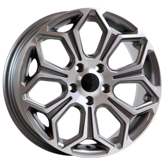 Alu kola AGT 17263, 17x7 5x114.3 ET38, šedivá + leštění