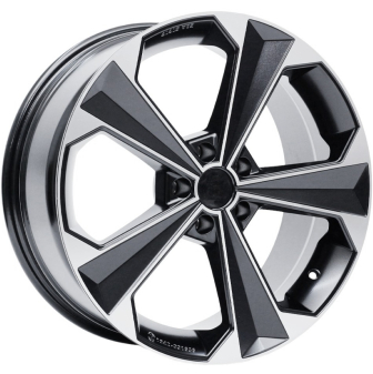 Alu kola AGT 18062, 18x8 5x114.3 ET38, černá + leštění