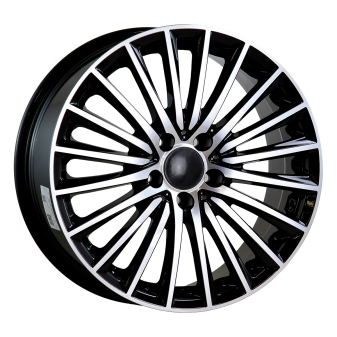 Alu kola AGT 18269, 18x8 5x112 ET42, černá + leštění