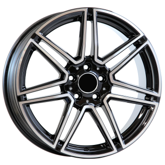Alu kola AGT 19266, 19x8 5x112 ET42, černá + leštění (zátěžová)