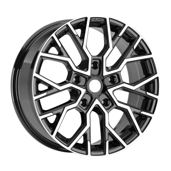 Alu kola AGT 20118, 20x8 5x120 ET45, černá + leštění (zátěžová)