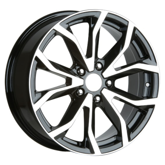 Alu kola AGT 834, 18x8 5x160 ET50, černá + leštění (zátěžová)