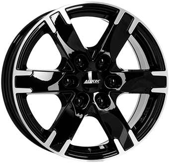 Alu kola ALUTEC TITAN, 17x7.5 6x139.7 ET30, černá lesklá + leštění (zátěžová)