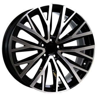 Alu kola Arceo DY1280, 20x9 5x108 ET45, černá + leštění (zátěžová)