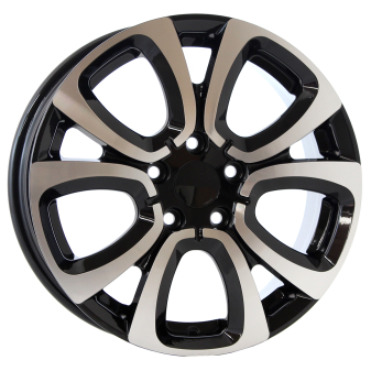 Alu kola Arceo DY1456, 16x6.5 5x98 ET39, černá + leštění (zátěžová)