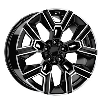 Alu kola Arceo DY1810, 20x10 5x112 ET40, černá + leštění (zátěžová)