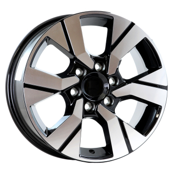 Alu kola Arceo DY1826, 16x7 6x120 ET45, černá + leštění (zátěžová)