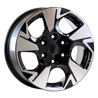 Alu kola Arceo DY1876, 16x6.5 6x130 ET50, černá + leštění (zátěžová)