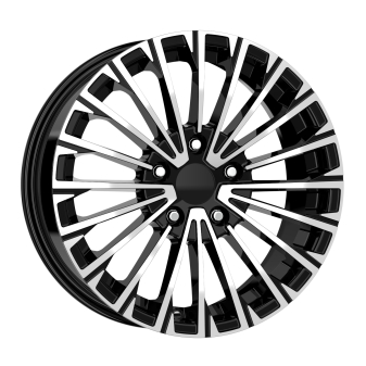 Alu kola Arceo DY1936, 16x6.5 5x100 ET35, černá + leštění