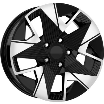 Alu kola Arceo DY1946, 16x6.5 5x114.3 ET35, černá + leštění