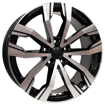 Alu kola Arceo DY745, 15x6 5x100 ET35, černá + leštění