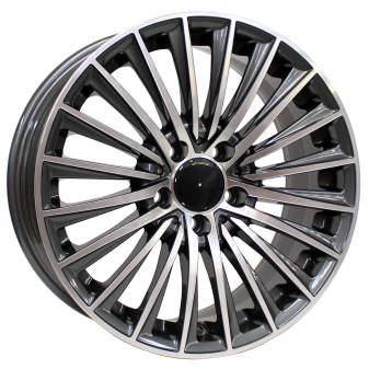 Alu kola Arceo DY987, 17x7.5 5x112 ET45, šedivá + leštění (zátěžová)