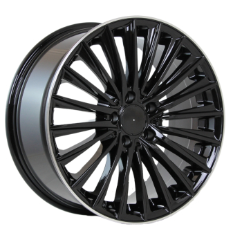 Alu kola Arceo DY988, 18x8 5x112 ET40, černá + leštěný límec (zátěžová)