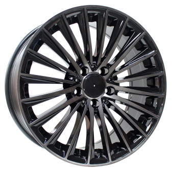 Alu kola Arceo DY988, 18x8 5x112 ET40, černá + tmavé leštění (zátěžová)