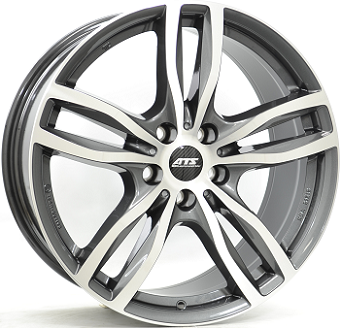 Alu kola ATS EVOLUTION, 19x9 5x114.3 ET40, šedivá + leštění (zátěžová)