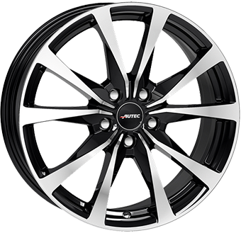 Alu kola AUTEC BRIXEN, 19x8 5x112 ET40, černá lesklá + leštění (zátěžová)